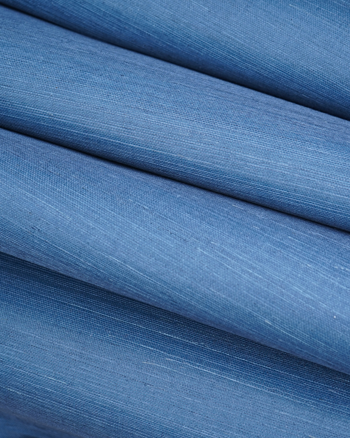 Natural Grasscloth Sisal Wallpaper - Midnight Navy - 42126