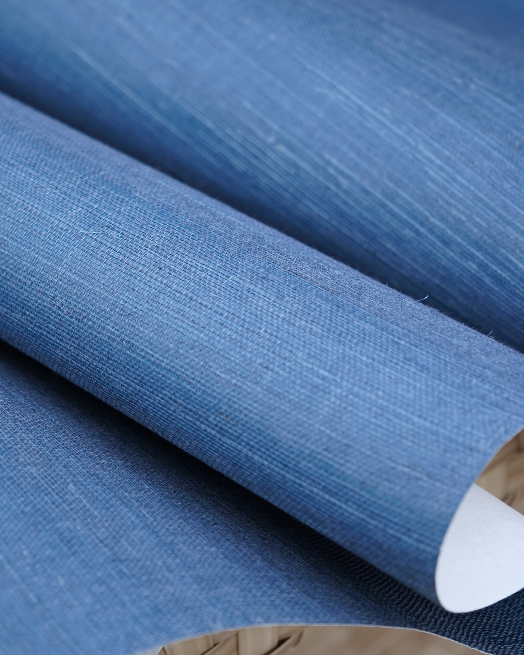 Natural Grasscloth Sisal Wallpaper - Midnight Navy - 42126