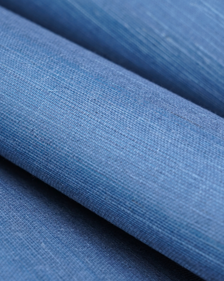 Natural Grasscloth Sisal Wallpaper - Midnight Navy - 42126