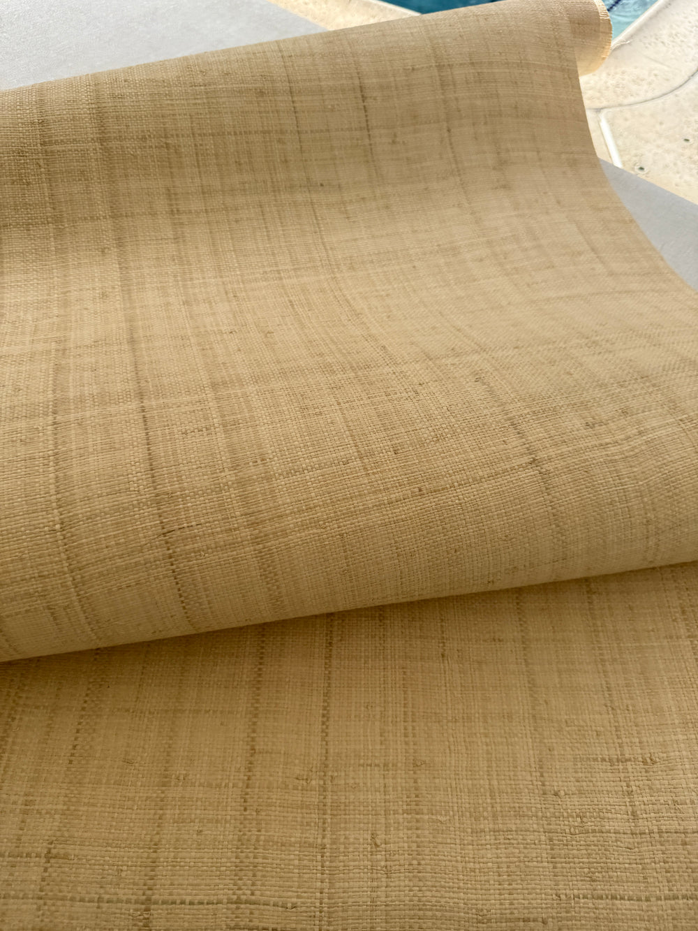 Natural Raffia Wallpaper – Soft Sand Beige Weave 4280-01