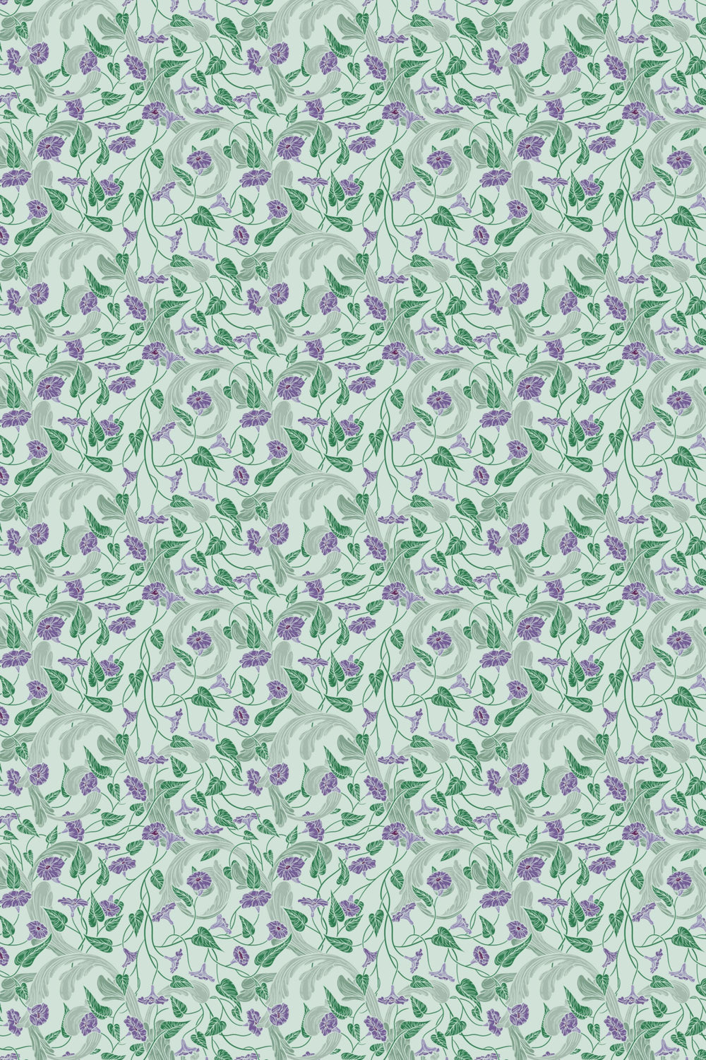 English backyard Blue flower