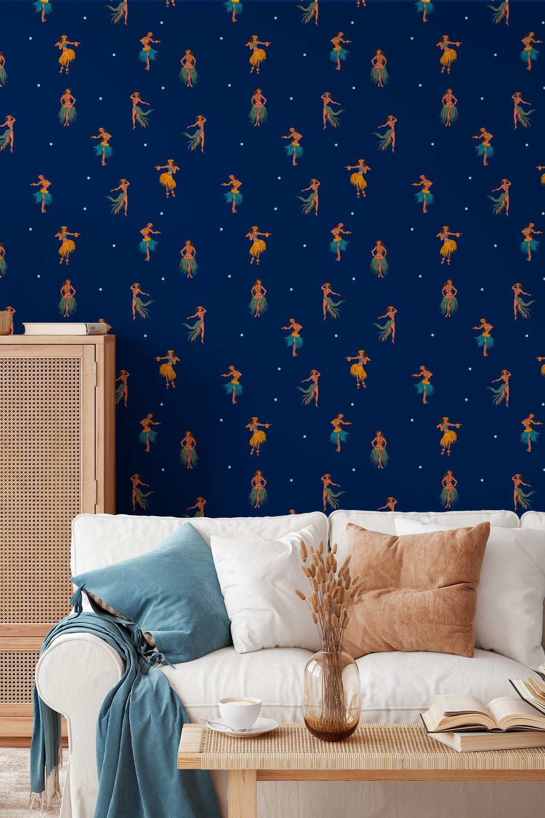 Hawaiian Dancers In The Night 3718