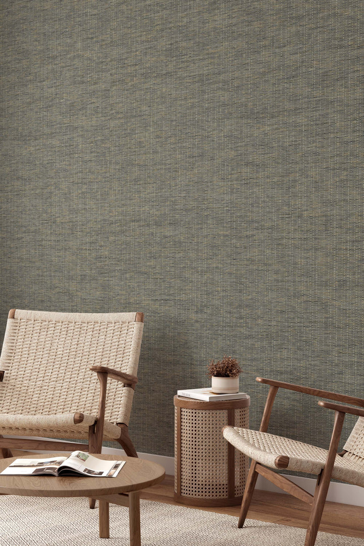 Faux Grasscloth Wallpaper – Realistic Woven Effect 70250
