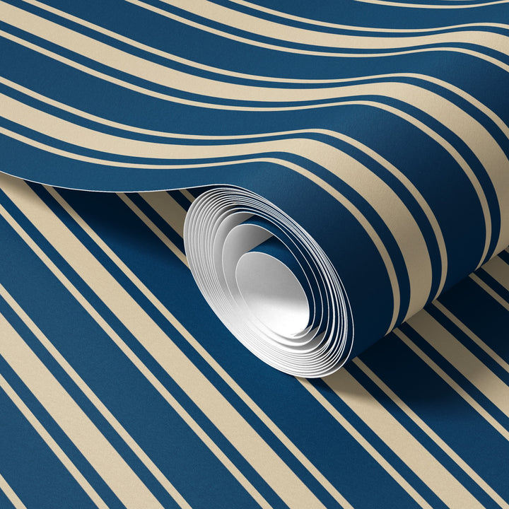 Tented Stripe dark Wallpaper – Modern Classic Wave 3693