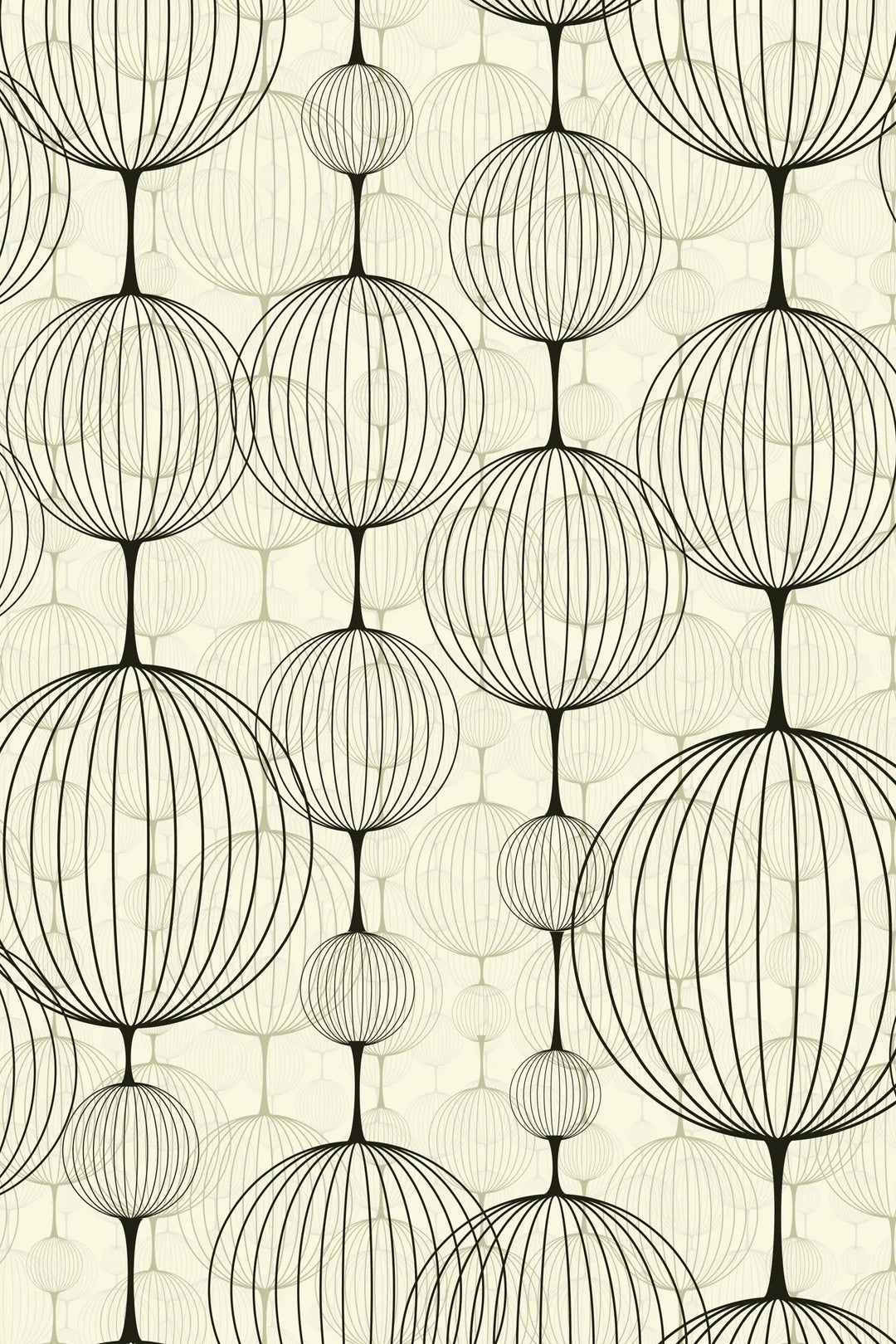 Abstract Balloon Light Gray Removable Wallpaper 3362 - 2334