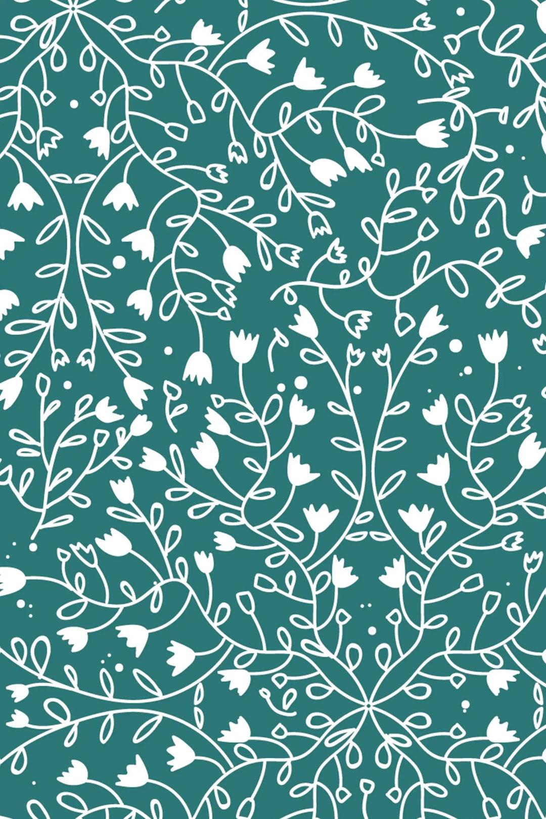 Abstract flowers wallpaper on green background #3275