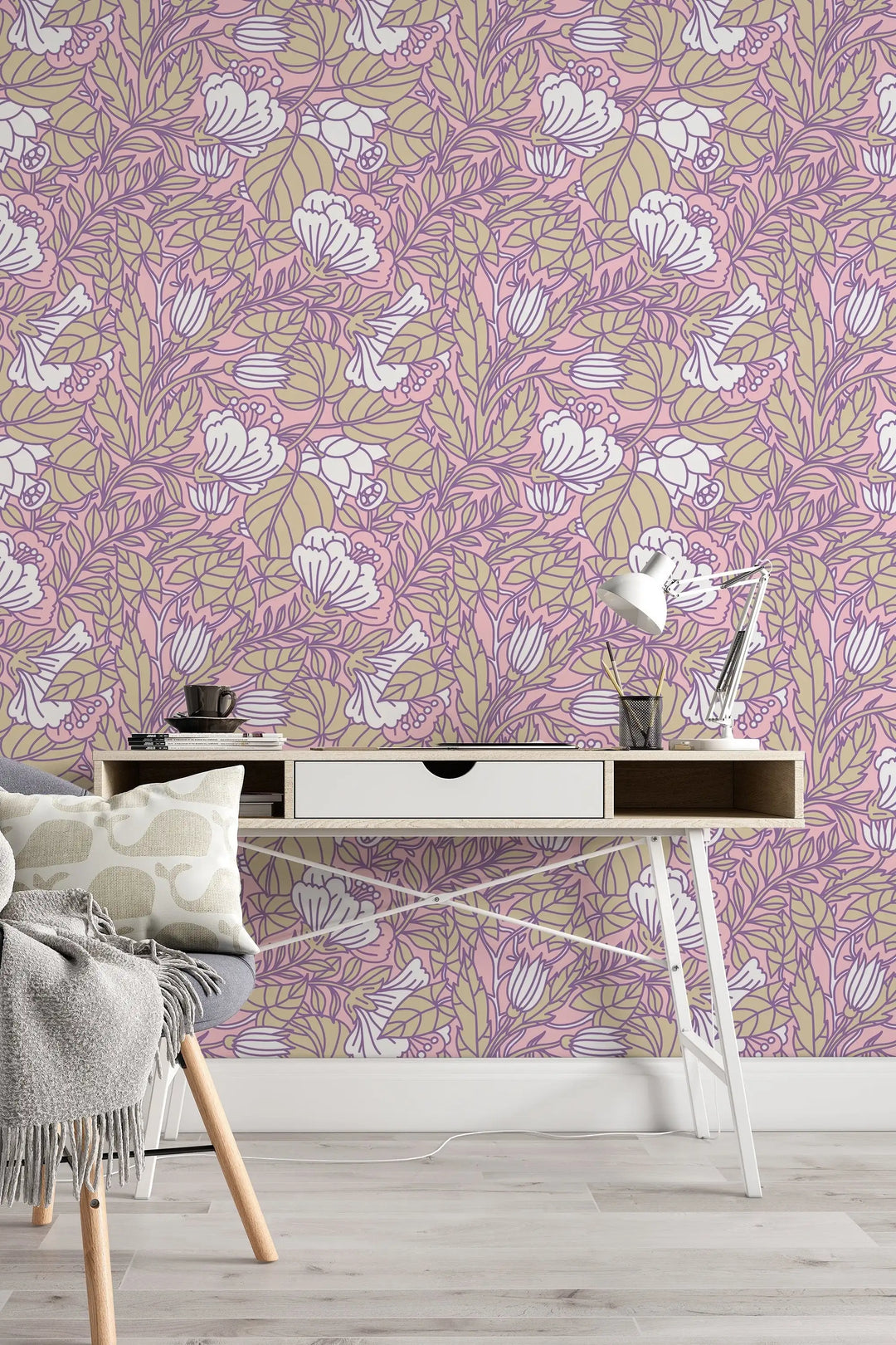 Aesthetic Abstract Floral Buds wallpaper design #3070