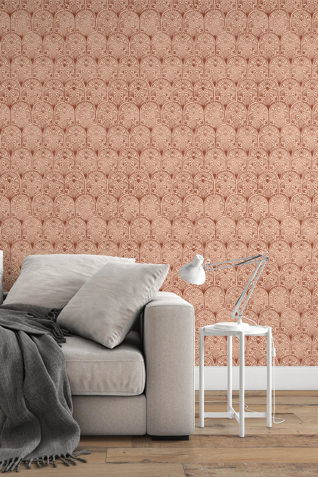 Boho Red Stamps Wallpaper #3225 - Wallpaper