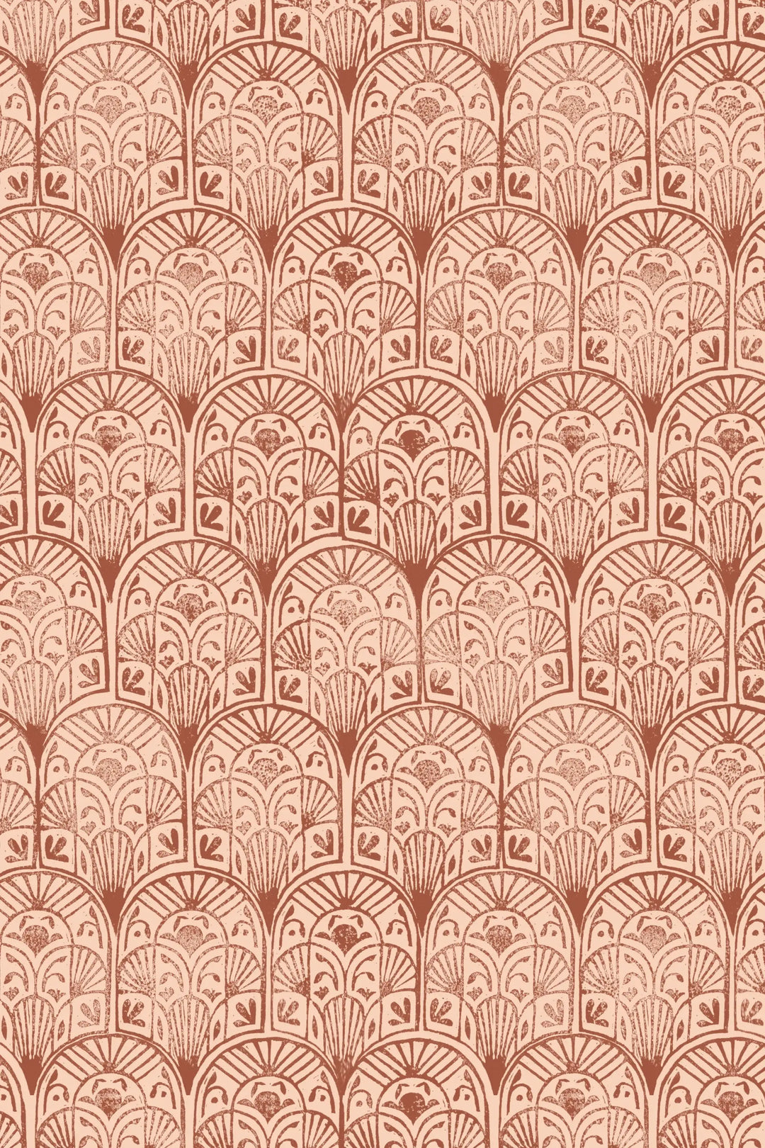 Boho Red Stamps Wallpaper #3225 - Wallpaper