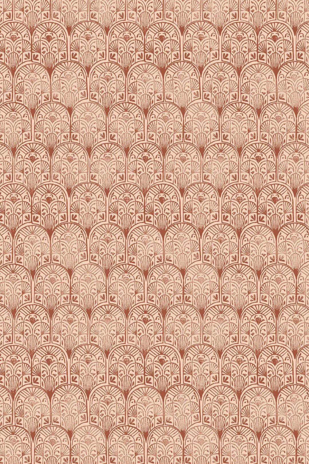 Boho Red Stamps Wallpaper #3225 - Wallpaper