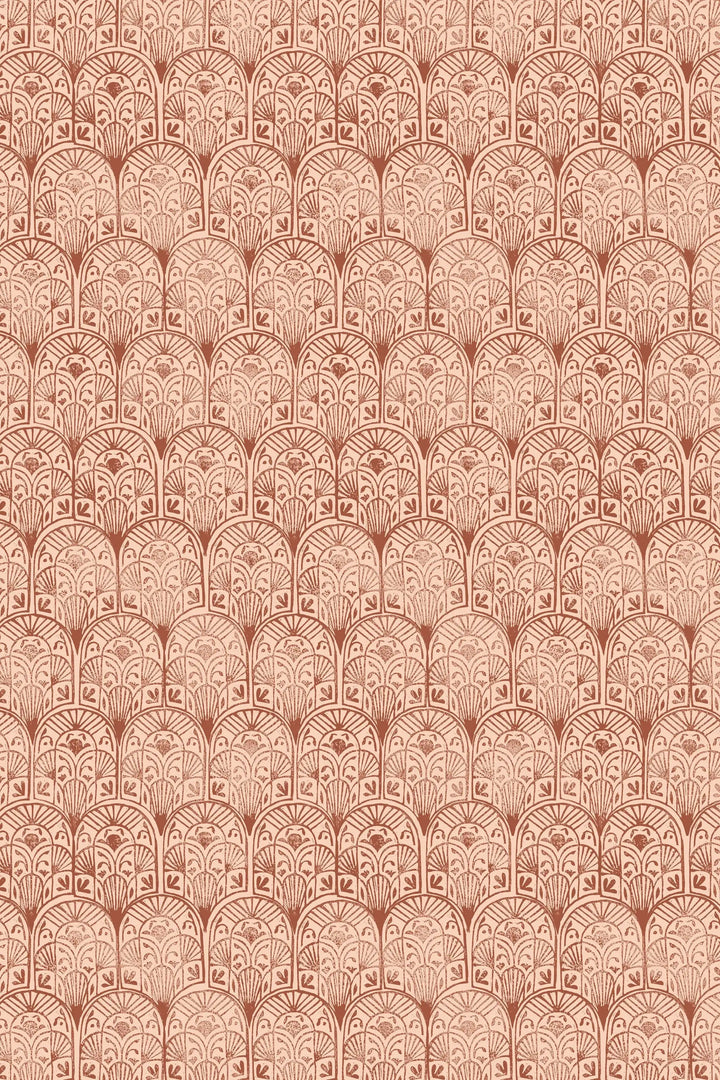 Boho Red Stamps Wallpaper #3225 - Wallpaper