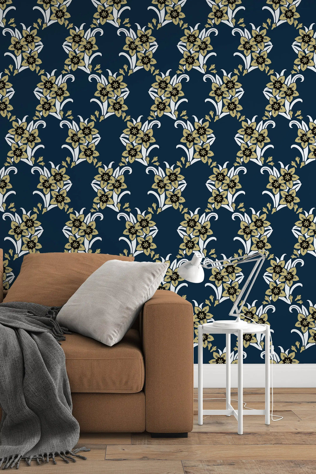 EXCLUSIVE Sunday flowers on navy background wallpaper #3222