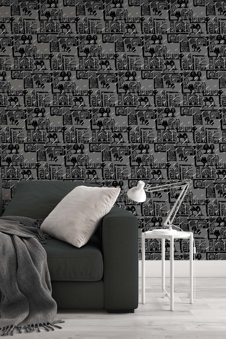 Rain in the City Wallpaper 3304