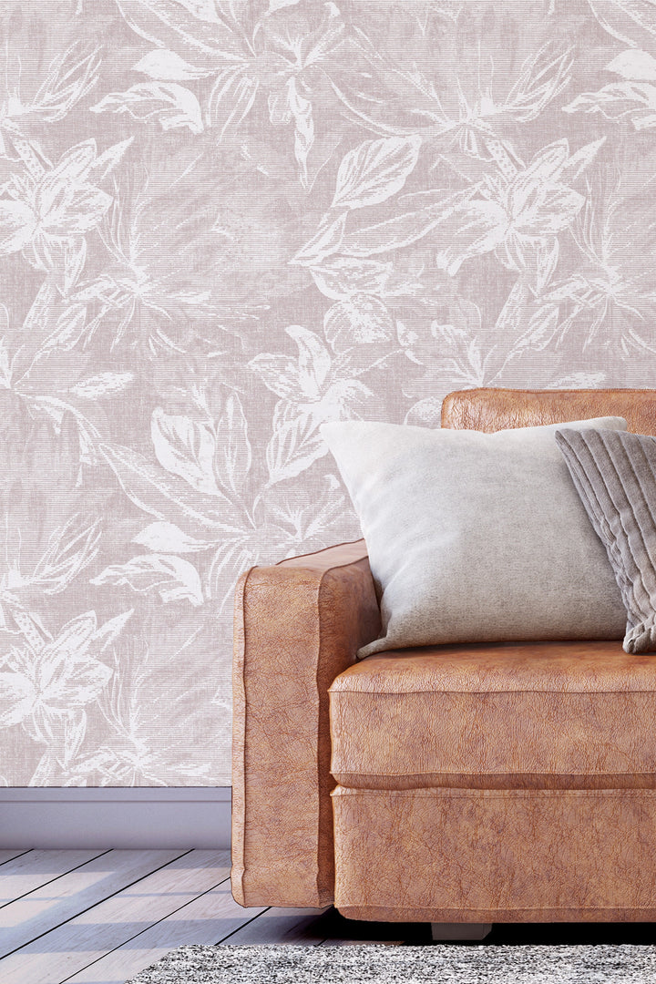 Linen Flowers on Light Background Wallpaper #3326