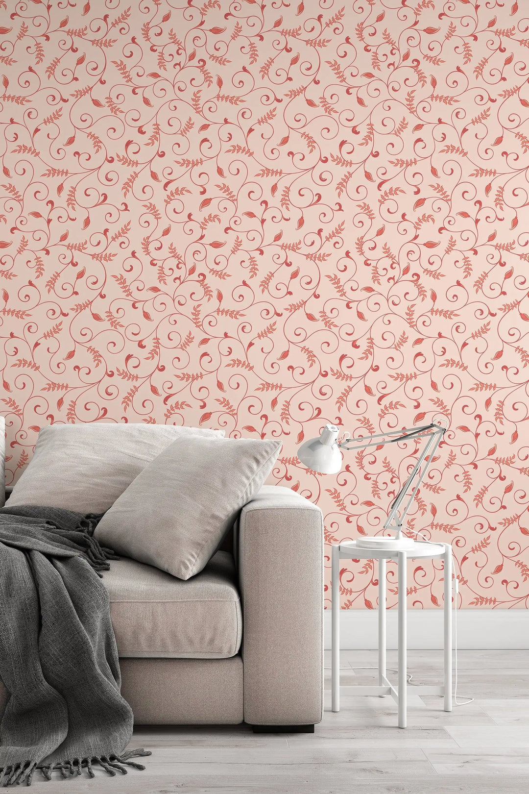 Floral ornament wall decor design wallpaper #3132