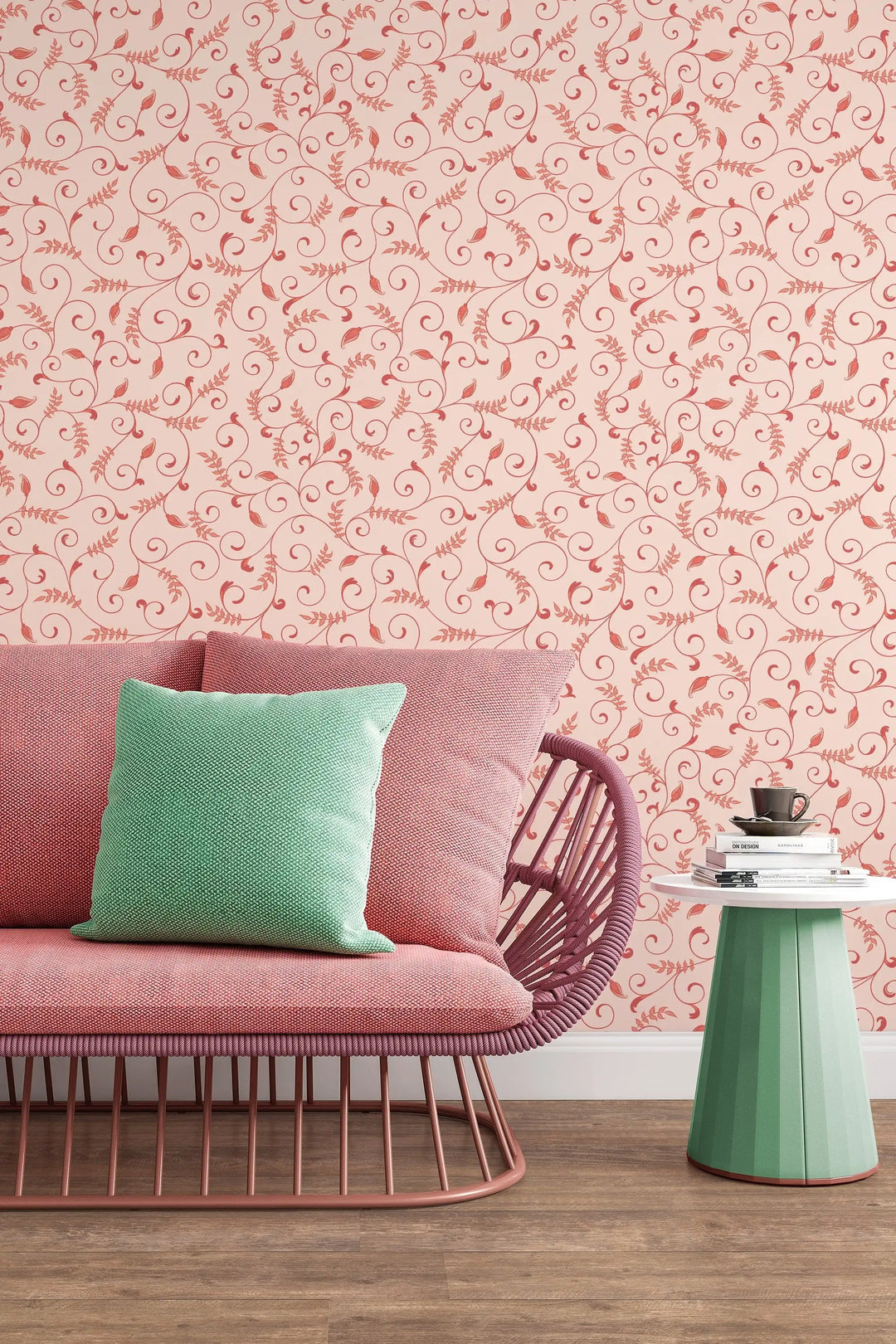 Floral ornament wall decor design wallpaper #3132