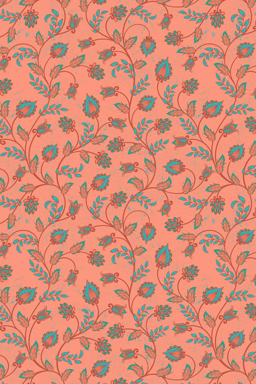 Floral ornament wallpaper wall decor design #3125