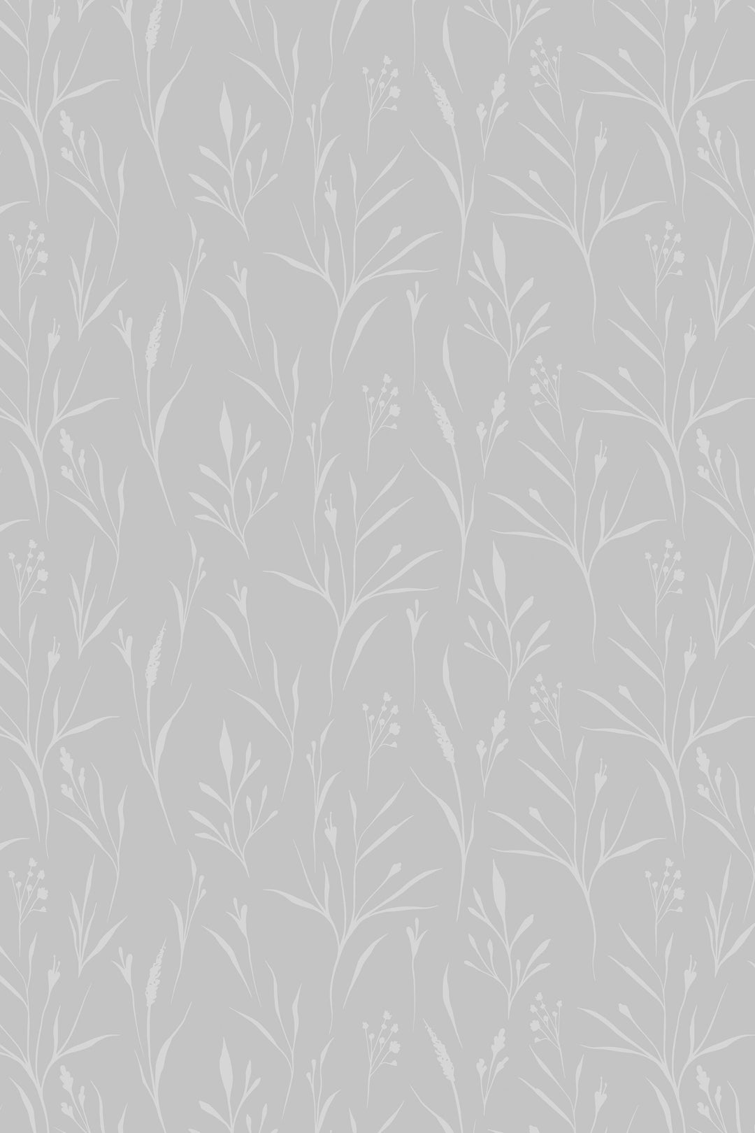 Boho wallpaper leaves on gray Traditional and Peel Stick