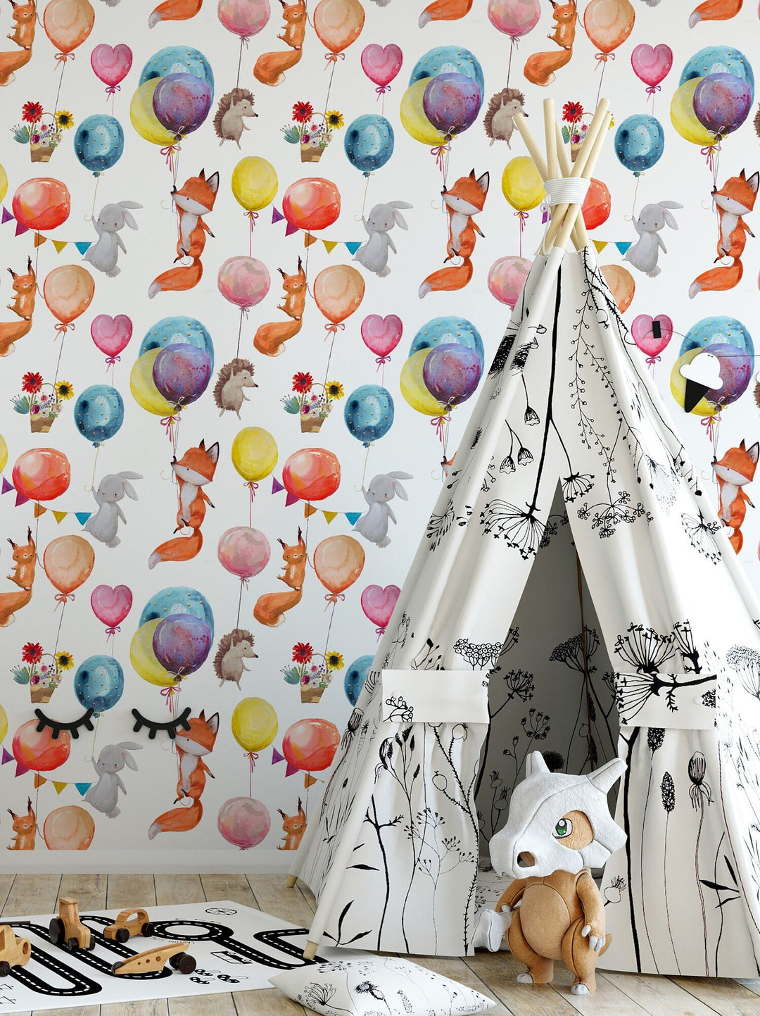 Kids wallpaper - Playroom wallpaper - Peel and Stick and Traditional wallpaper  #3597