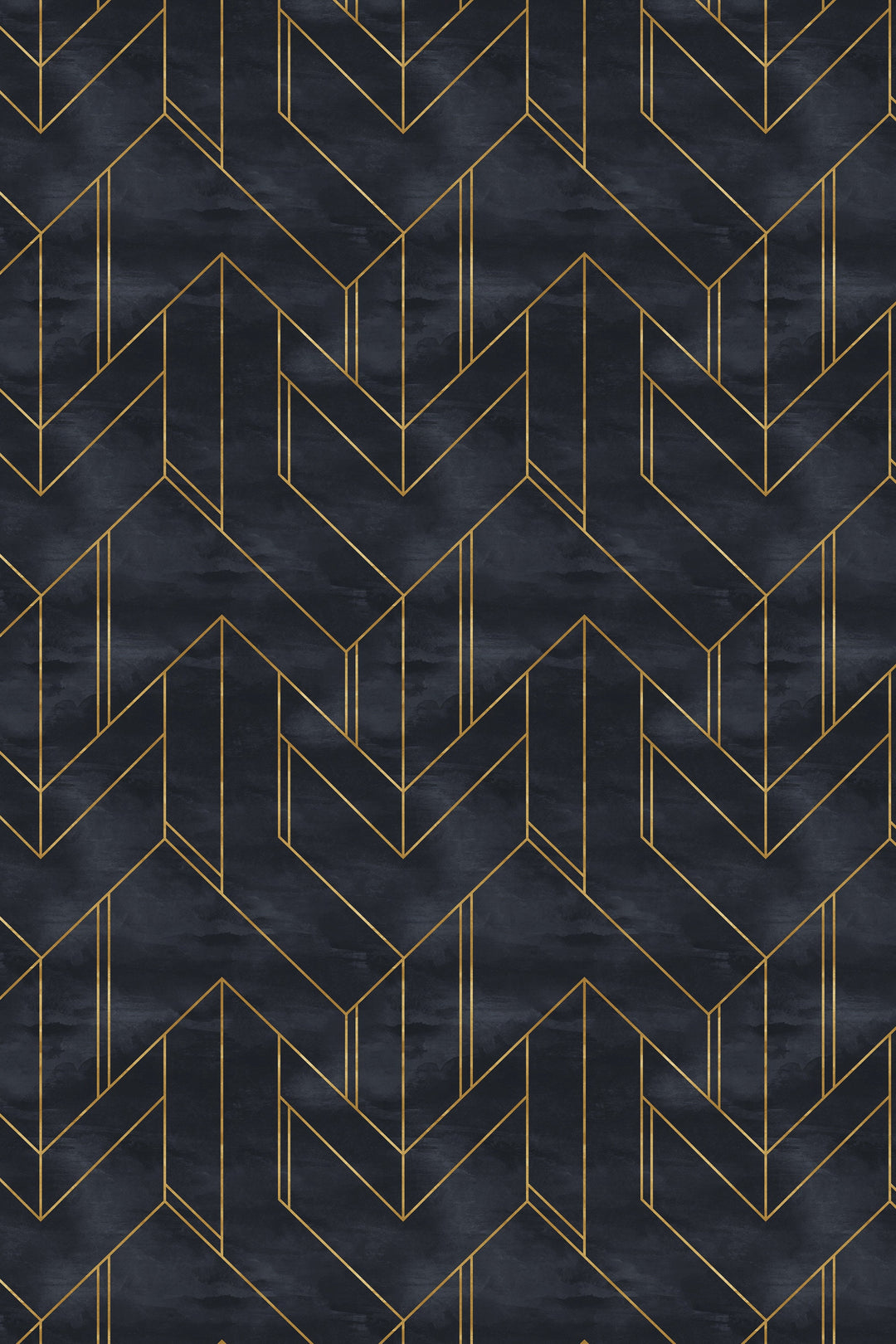 Art deco design dark background - Peel and stick wallpaper