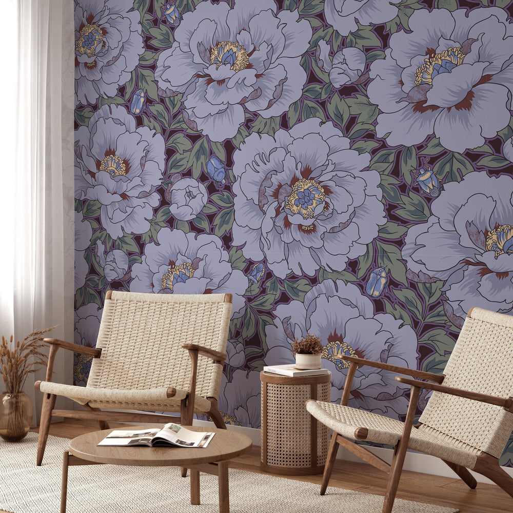 Peony Peel and Stick Wallpaper - Removable, Self Adhesive – California ...