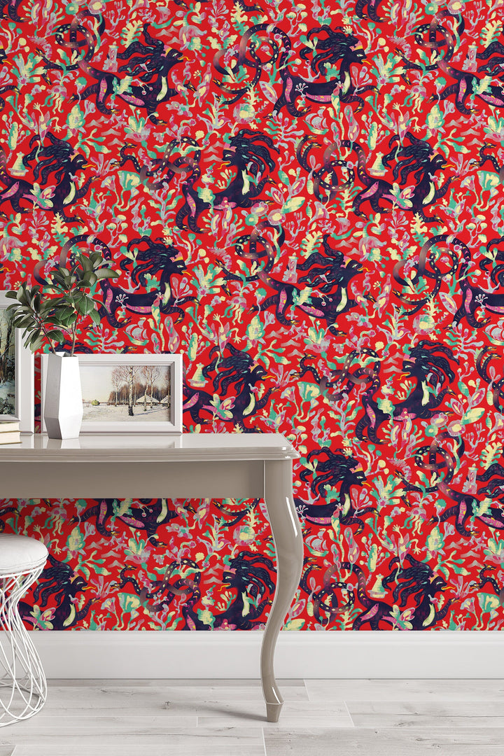 Animal wallpaper exotic exclusive design - Peel and Stick