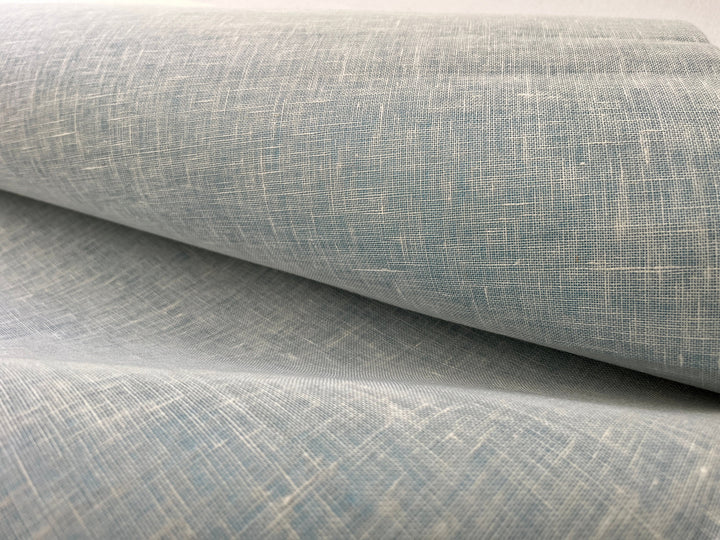 Natural Grasscloth Wallpaper light blue linen style 43180