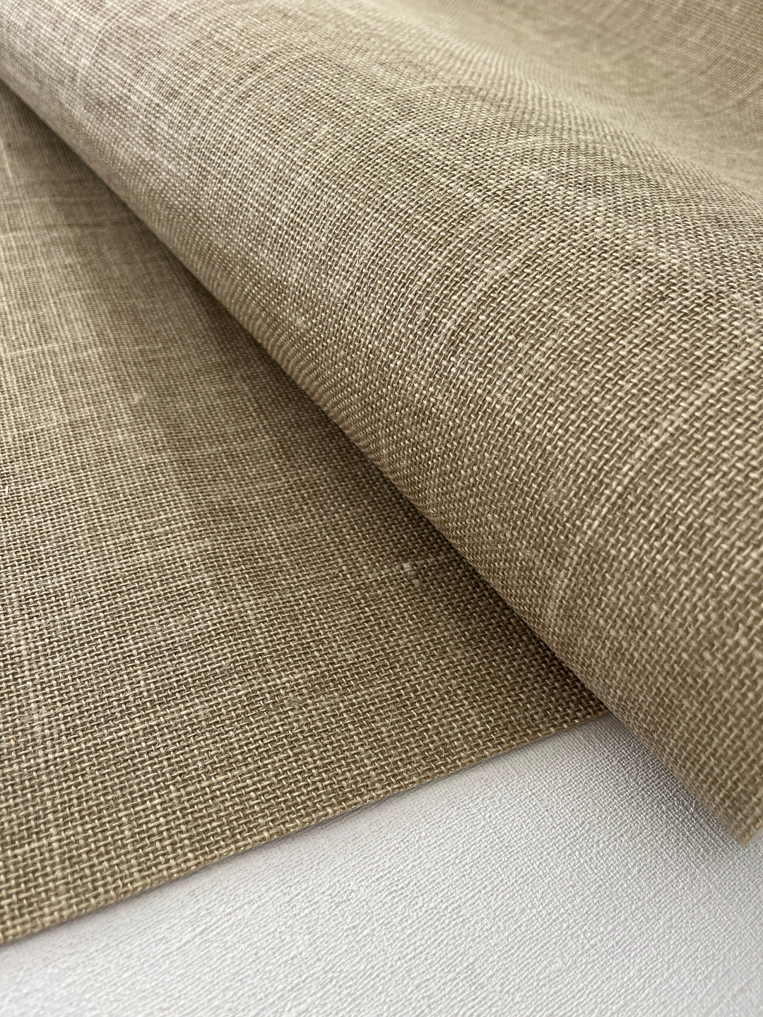 Natural Washed Jute Wallpaper Natural fibers in gray-beige color 45108