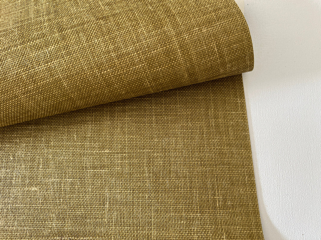 Natural Washed Jute Wallpaper fibers in light brown 45110