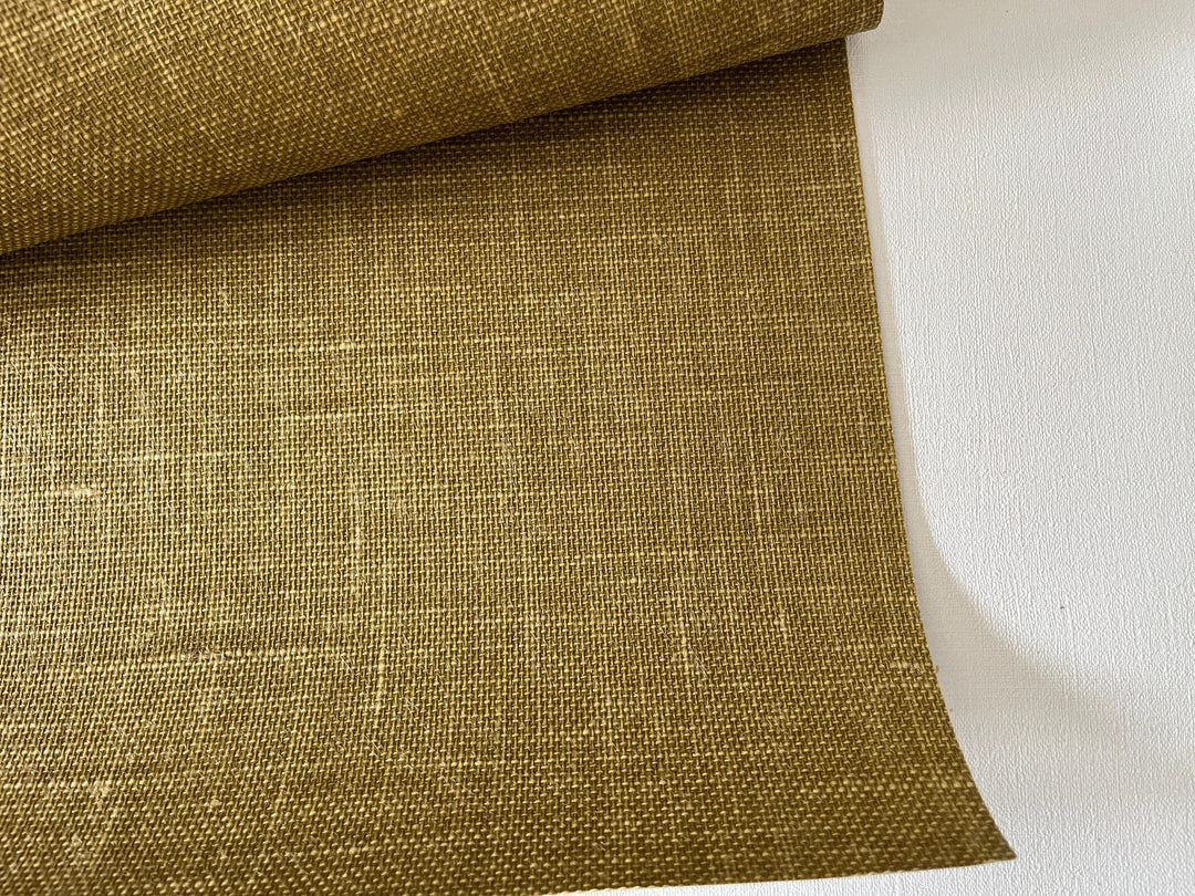 Natural Washed Jute Wallpaper fibers in light brown 45110