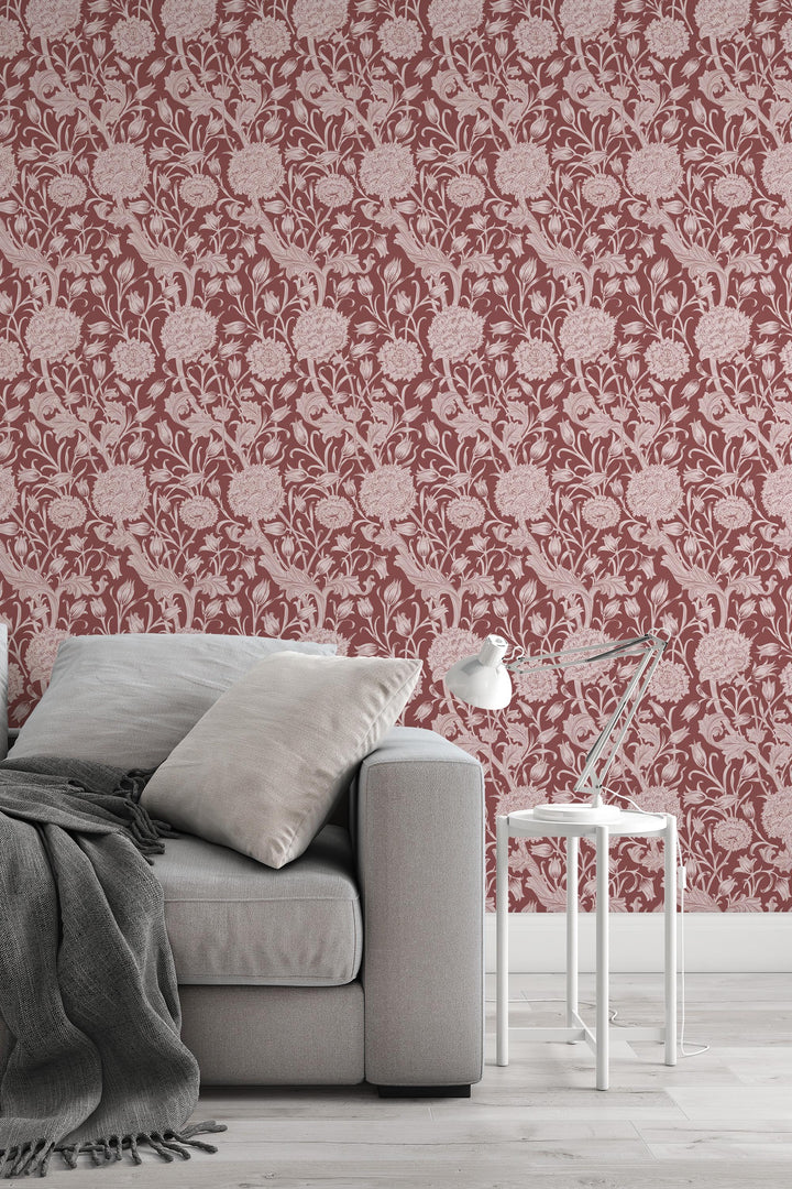 William Morris Peel and Stick - Traditional Wallpaper #3653