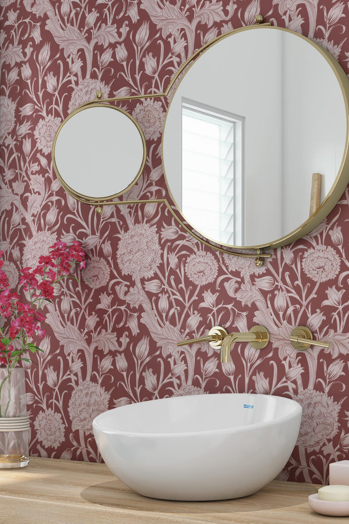 William Morris Peel and Stick - Traditional Wallpaper #3653