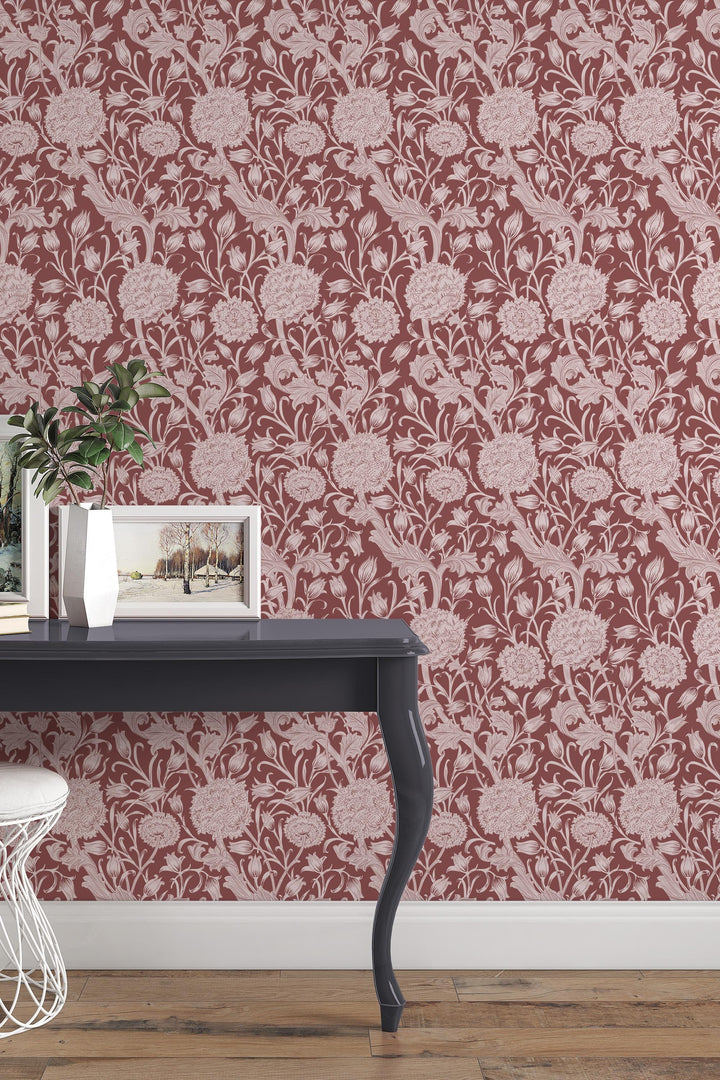 William Morris Peel and Stick - Traditional Wallpaper #3653