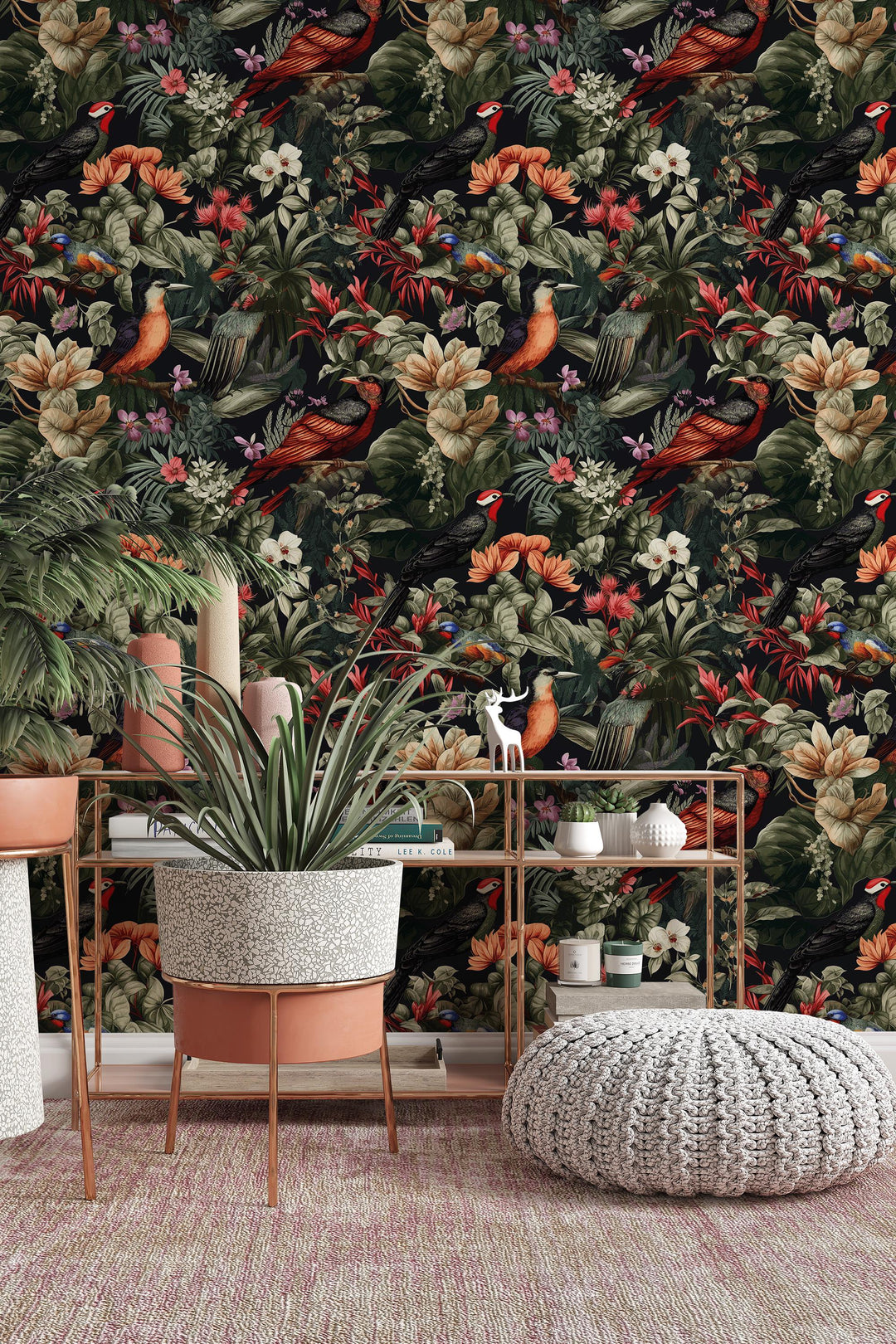 Magic garden - Peel and Stick wallpaper, Traditional wallpaper design #3669