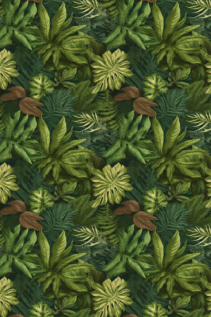 Botanical Wallpaper,  Peel and Stick |Traditional Wallpaper, Leaves Wallpaper 3670