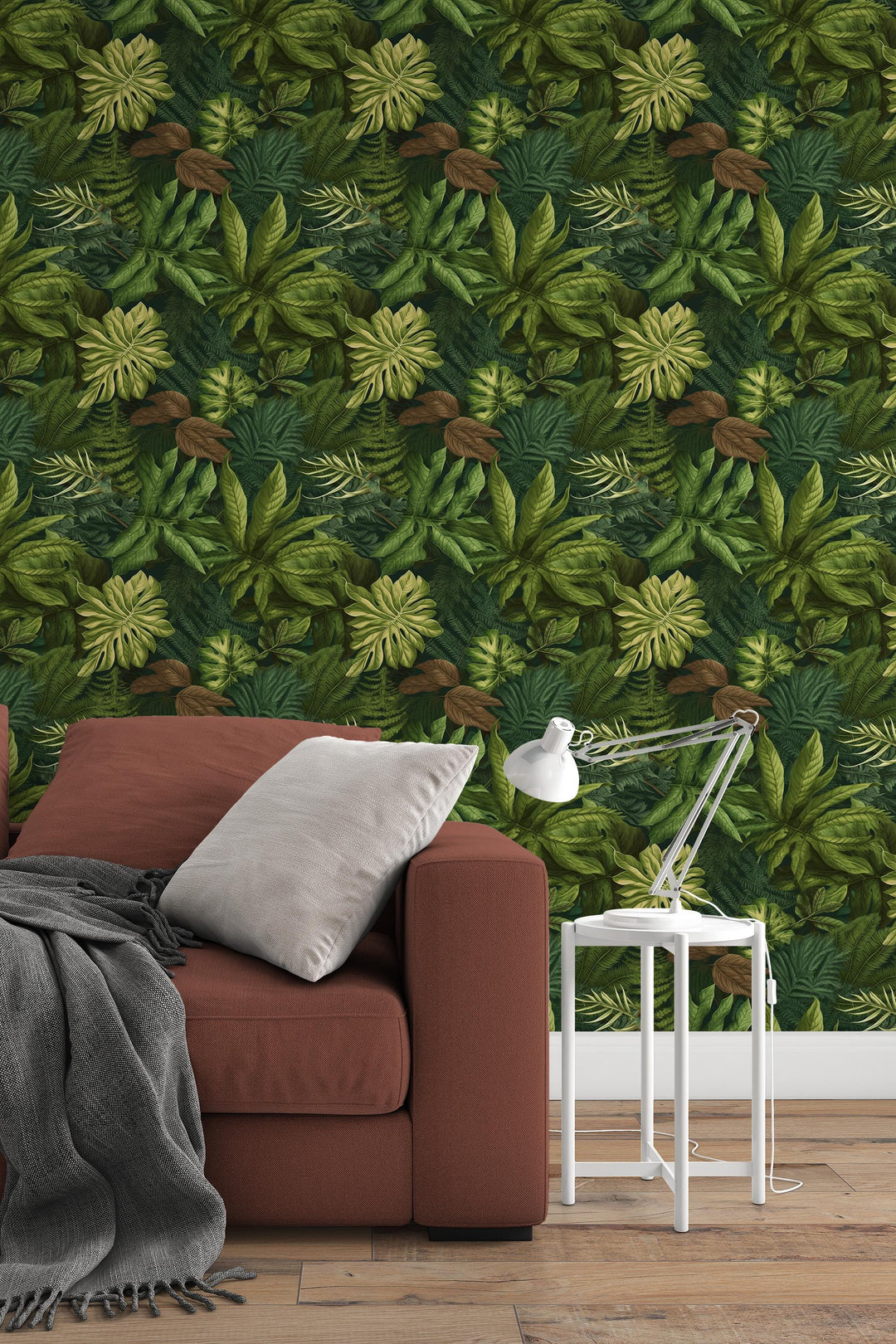 Botanical Wallpaper,  Peel and Stick |Traditional Wallpaper, Leaves Wallpaper 3670