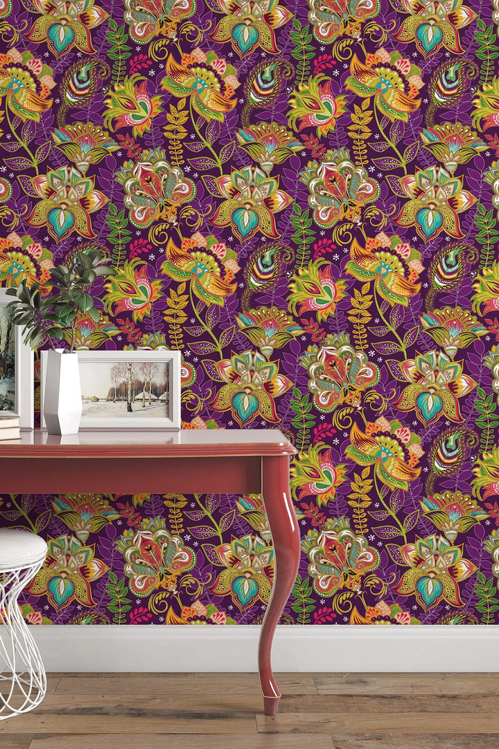 Indian floral wallpaper for walls #3240 - 2334