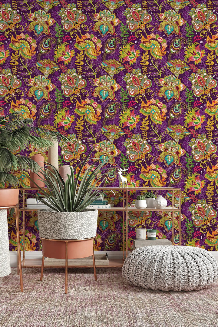 Indian floral wallpaper for walls #3240 - 2334