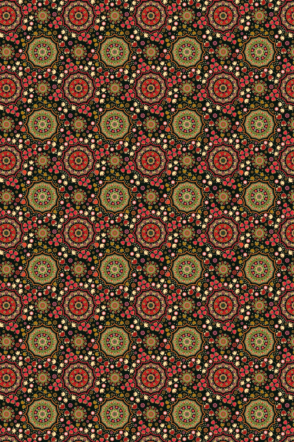 Indian pattern floral Wallpaper #3237 - 2334