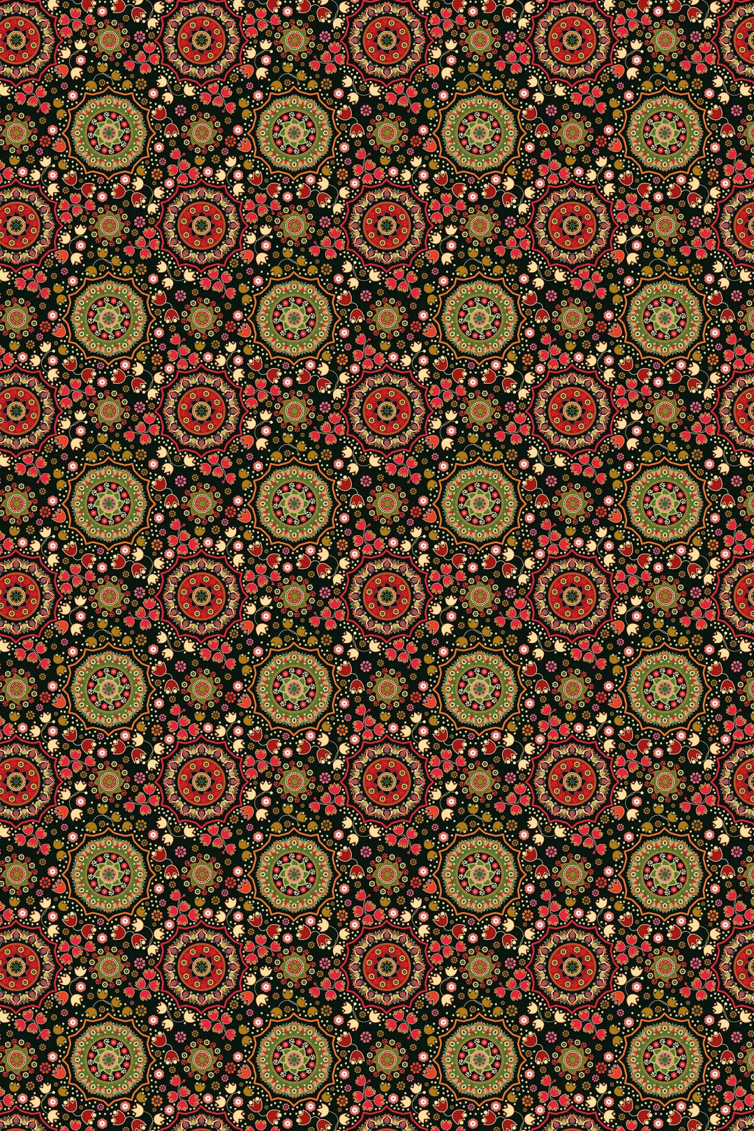 Indian pattern floral Wallpaper #3237 - 2334