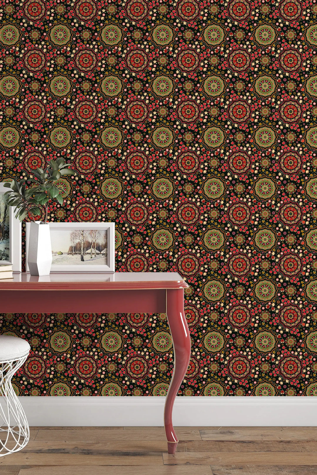 Indian pattern floral Wallpaper #3237 - 2334