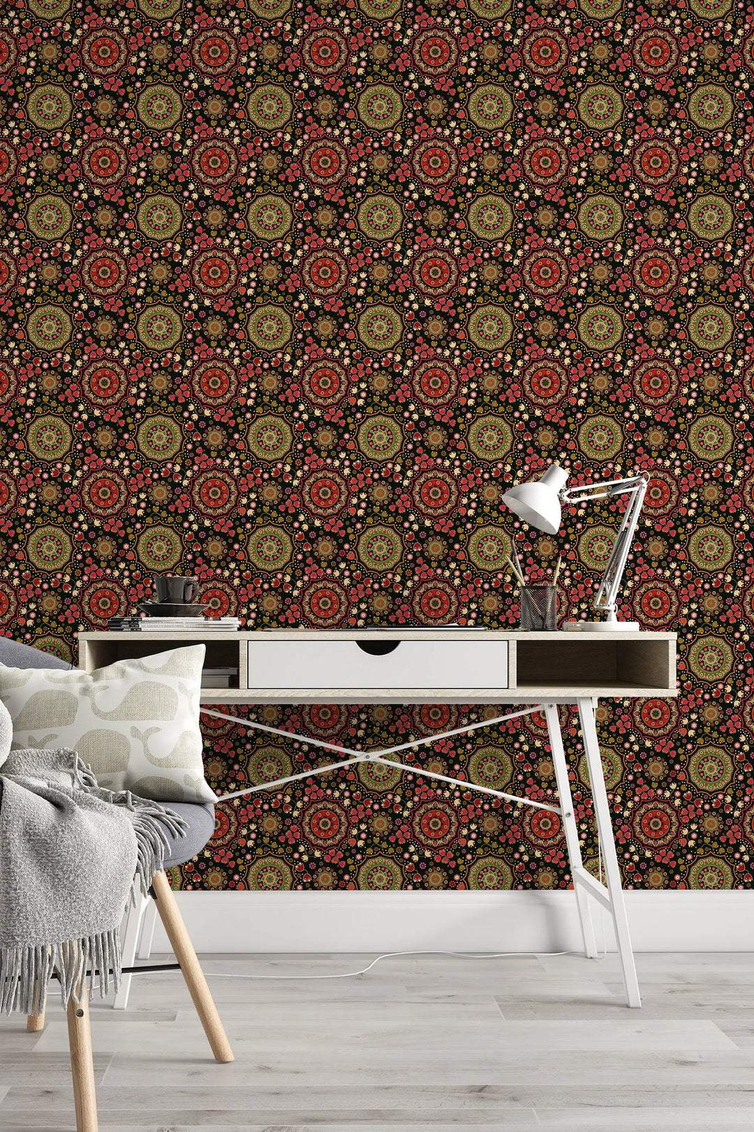 Indian pattern floral Wallpaper #3237 - 2334