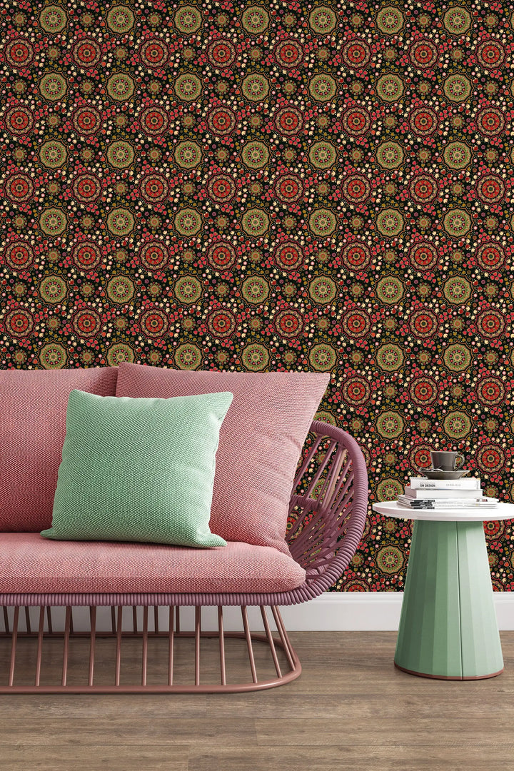 Indian pattern floral Wallpaper #3237 - 2334