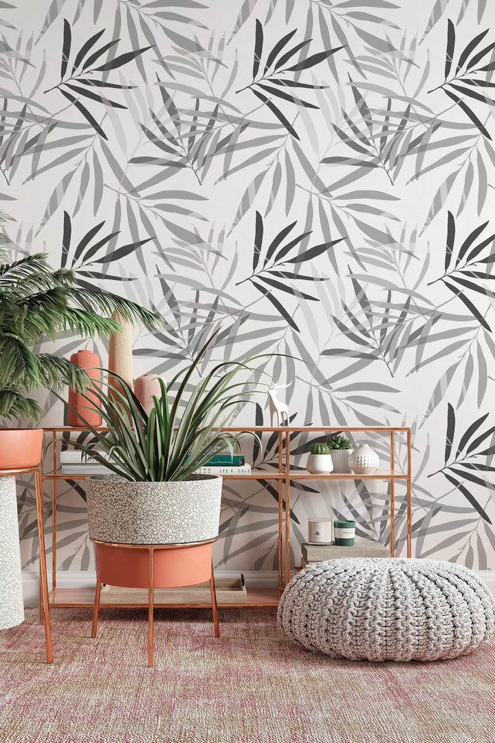 Pattern bamboo palm leaves wallpaper #3112 - 2334