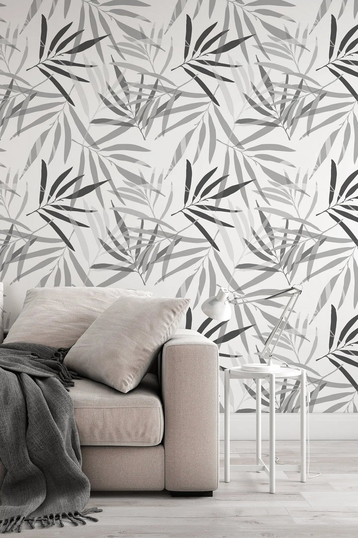 Pattern bamboo palm leaves wallpaper #3112 - 2334