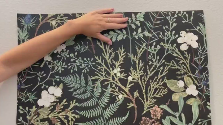 Botanical Wallpaper,  Peel and Stick |Traditional Wallpaper, Leaves Wallpaper 3670