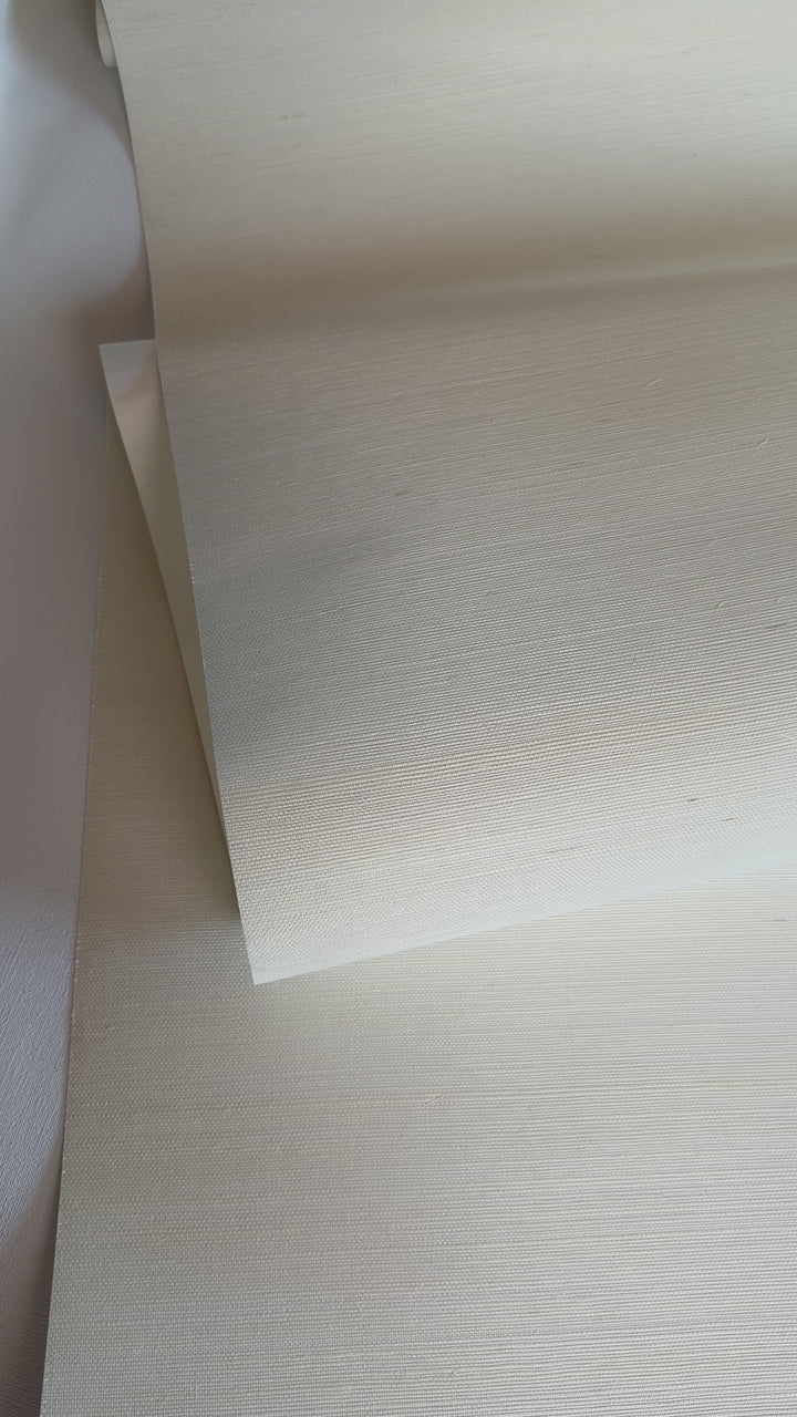 Sisal Natural Grasscloth Wallpaper — Subtle Woven Natural Surface 41014