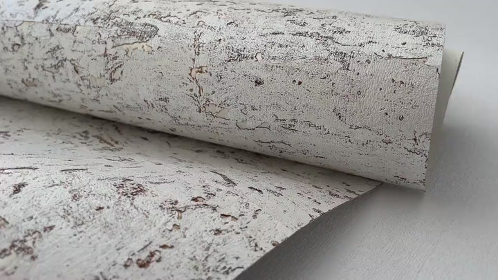 Natural Cork wallpaper with silver, Grasscloth Traditional Wallpaper  48306