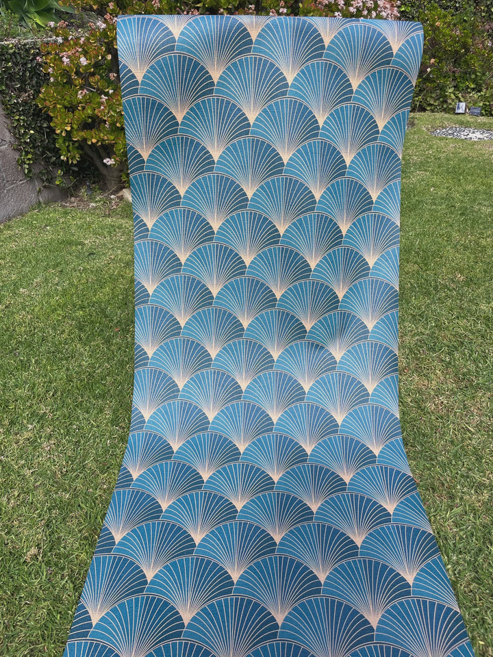 Art Deco Blue Wallpaper 3317