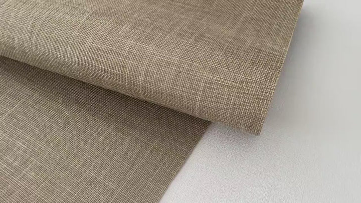 Natural Washed Jute Wallpaper fibers in gray-beige 45108